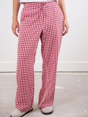 SØNDERHAUS Red & White Gingham Top
